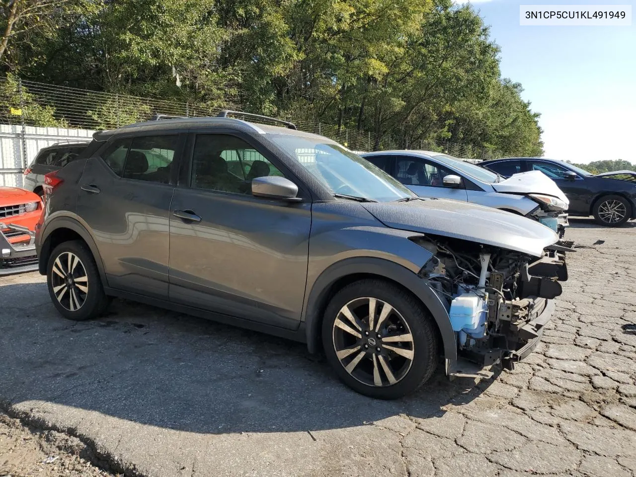 2019 Nissan Kicks S VIN: 3N1CP5CU1KL491949 Lot: 74061724