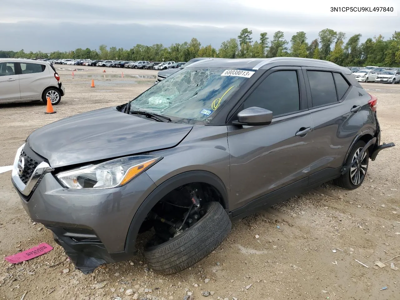 2019 Nissan Kicks S VIN: 3N1CP5CU9KL497840 Lot: 74213384