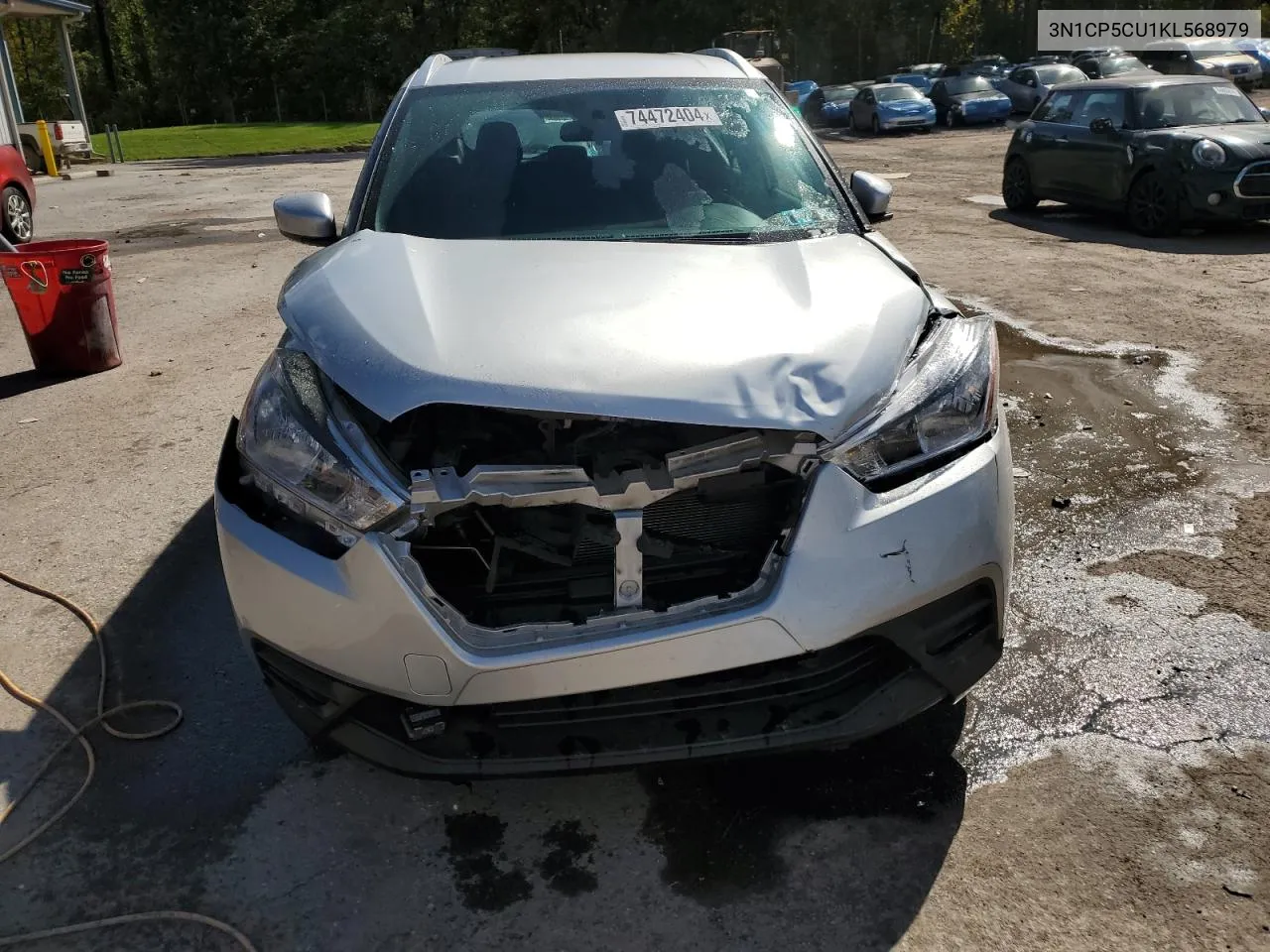 2019 Nissan Kicks S VIN: 3N1CP5CU1KL568979 Lot: 74472404