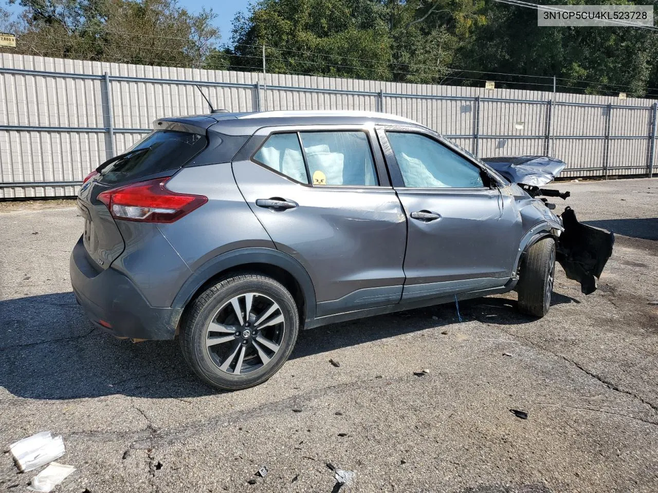 2019 Nissan Kicks S VIN: 3N1CP5CU4KL523728 Lot: 75041254