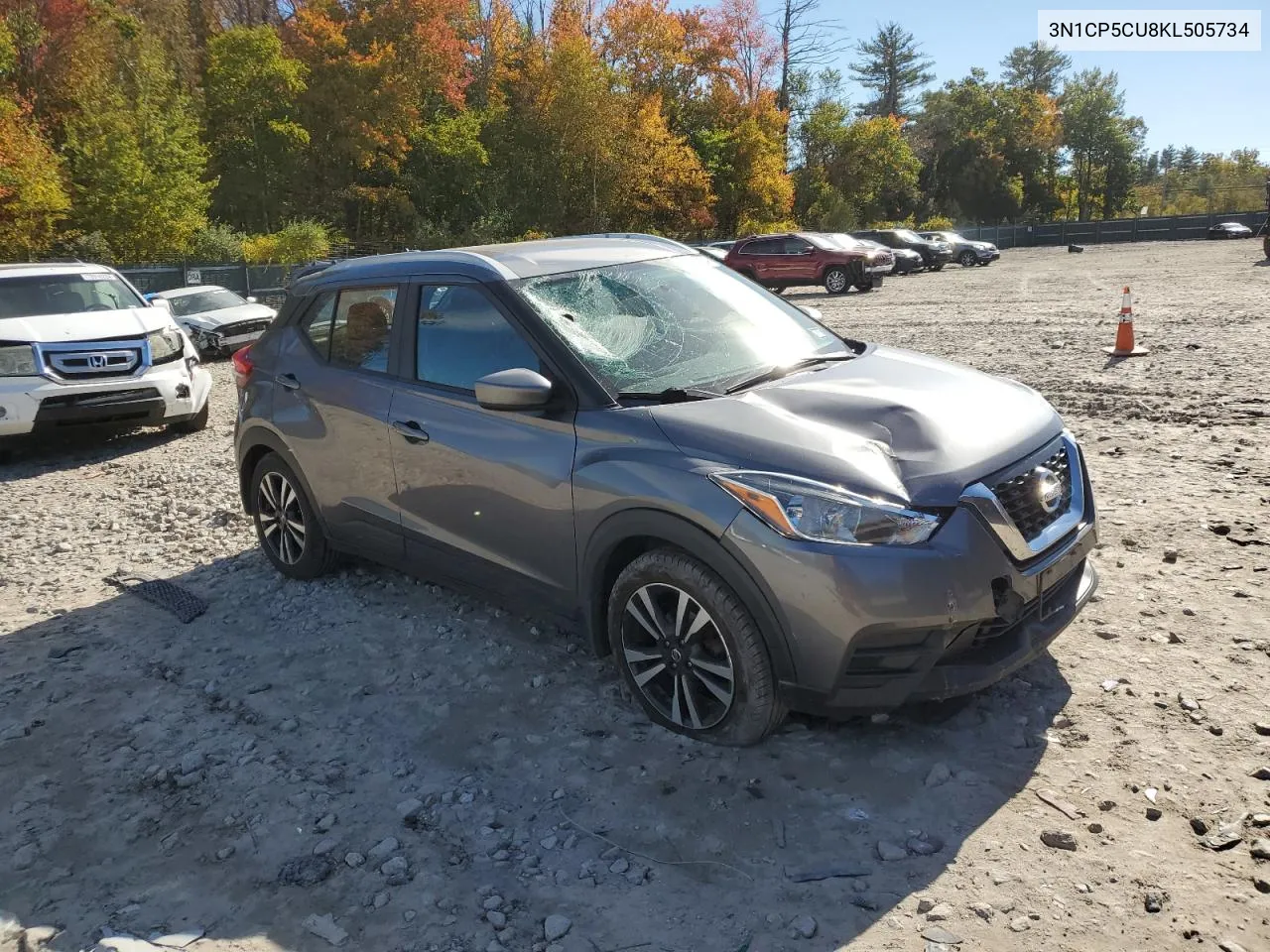 2019 Nissan Kicks S VIN: 3N1CP5CU8KL505734 Lot: 75336834