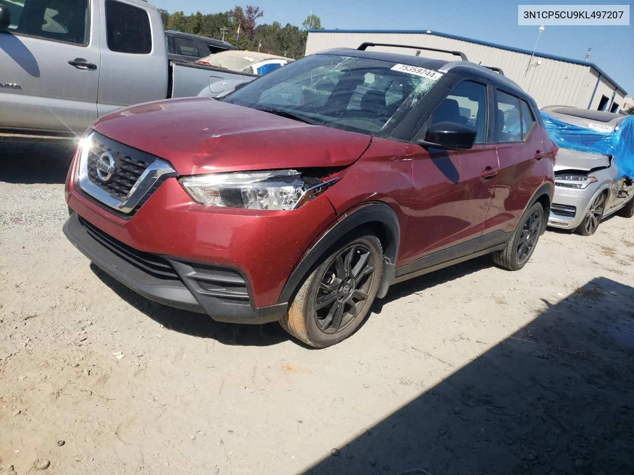 2019 Nissan Kicks S VIN: 3N1CP5CU9KL497207 Lot: 75359244