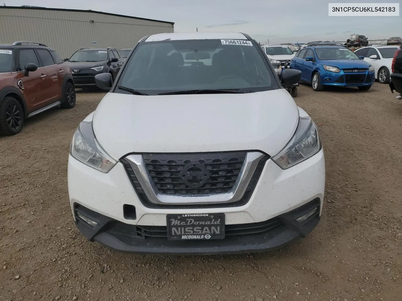 2019 Nissan Kicks S VIN: 3N1CP5CU6KL542183 Lot: 75661244