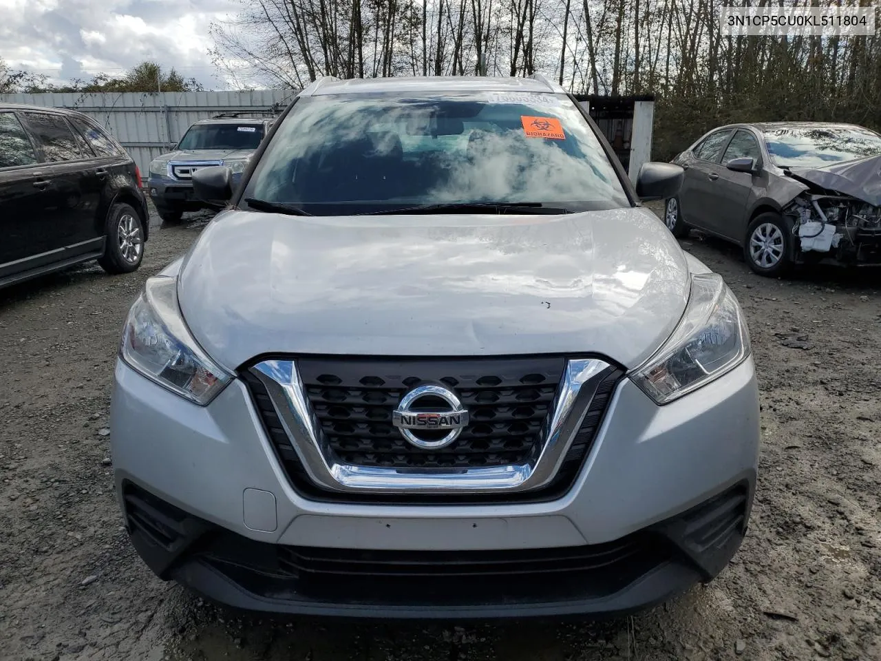 2019 Nissan Kicks S VIN: 3N1CP5CU0KL511804 Lot: 76605334