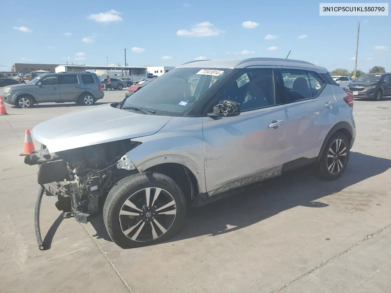 2019 Nissan Kicks S VIN: 3N1CP5CU1KL550790 Lot: 77041814