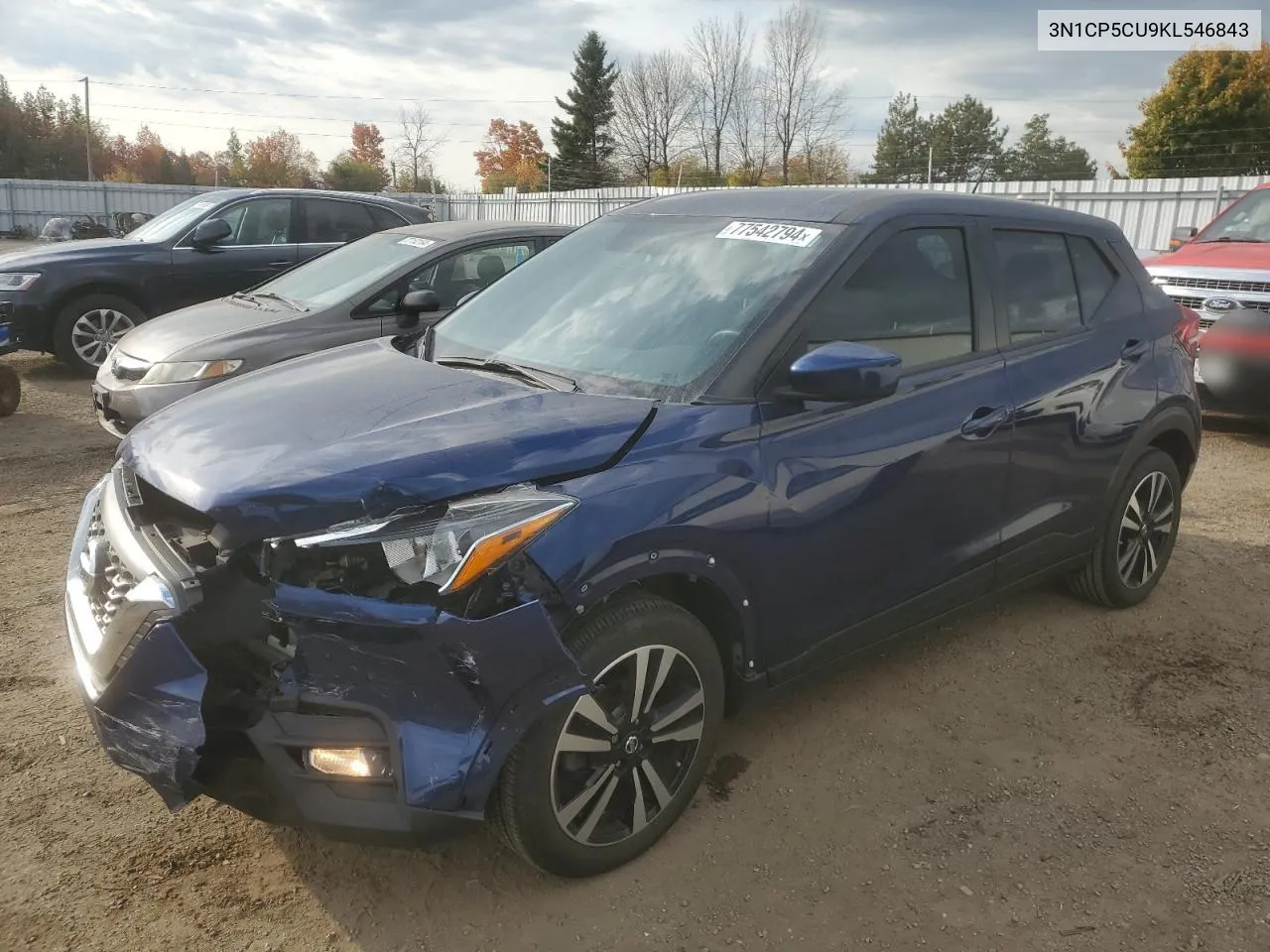 2019 Nissan Kicks S VIN: 3N1CP5CU9KL546843 Lot: 77542794