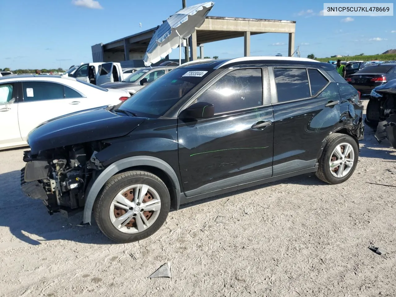 2019 Nissan Kicks S VIN: 3N1CP5CU7KL478669 Lot: 77833044