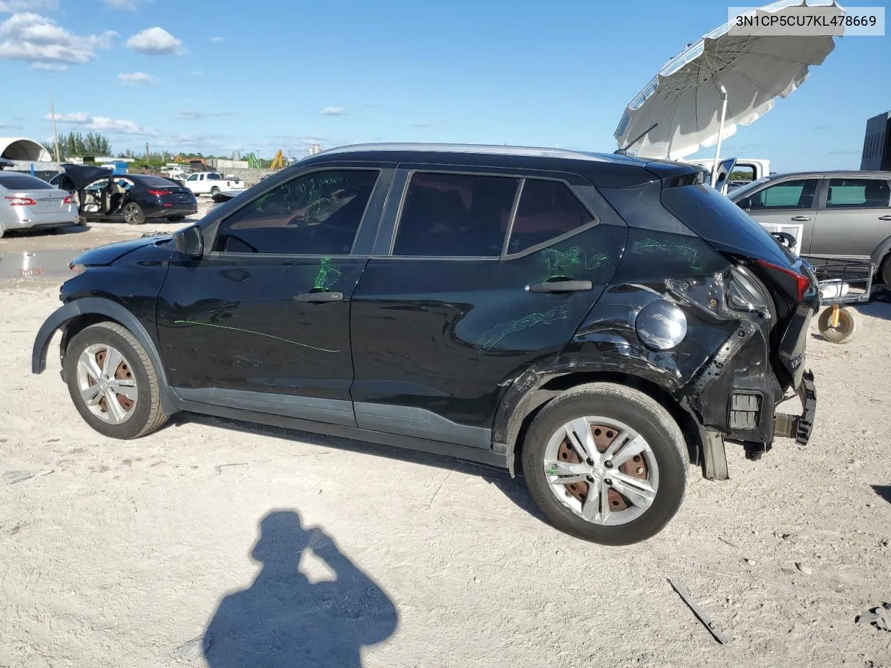 2019 Nissan Kicks S VIN: 3N1CP5CU7KL478669 Lot: 77833044