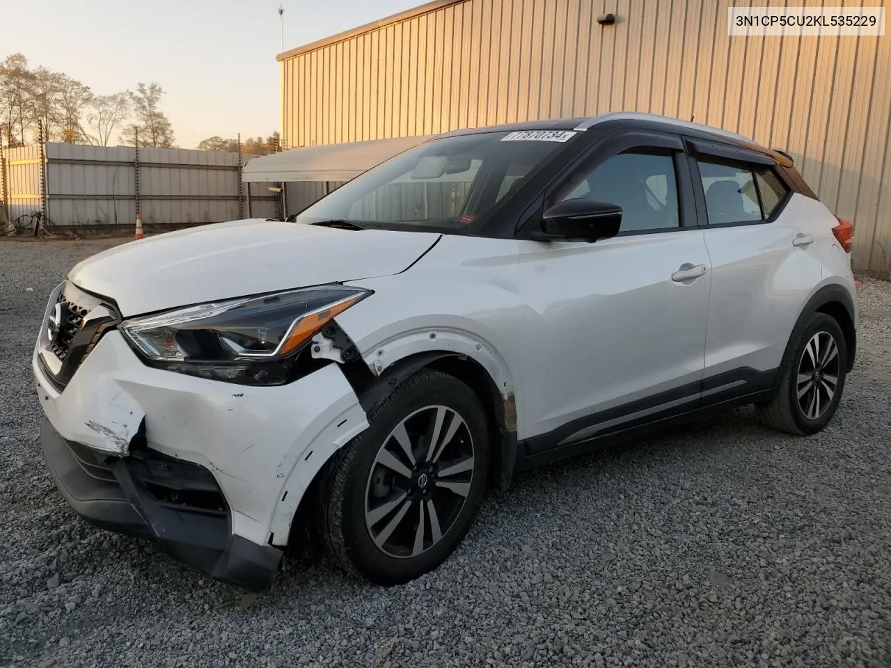 2019 Nissan Kicks S VIN: 3N1CP5CU2KL535229 Lot: 77870734