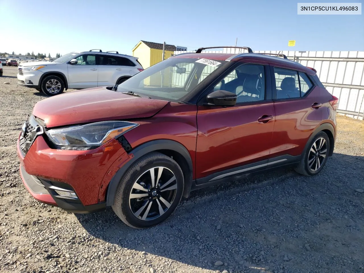 2019 Nissan Kicks S VIN: 3N1CP5CU1KL496083 Lot: 77891664