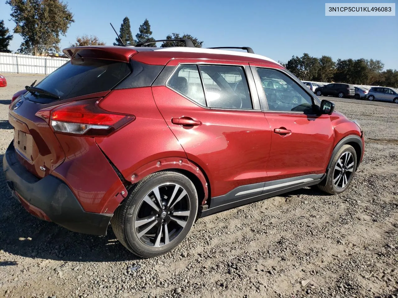 2019 Nissan Kicks S VIN: 3N1CP5CU1KL496083 Lot: 77891664