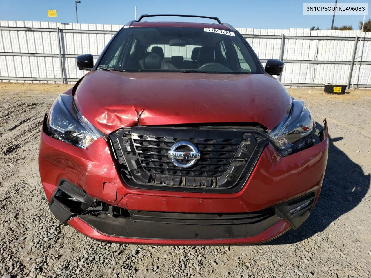 2019 Nissan Kicks S VIN: 3N1CP5CU1KL496083 Lot: 77891664