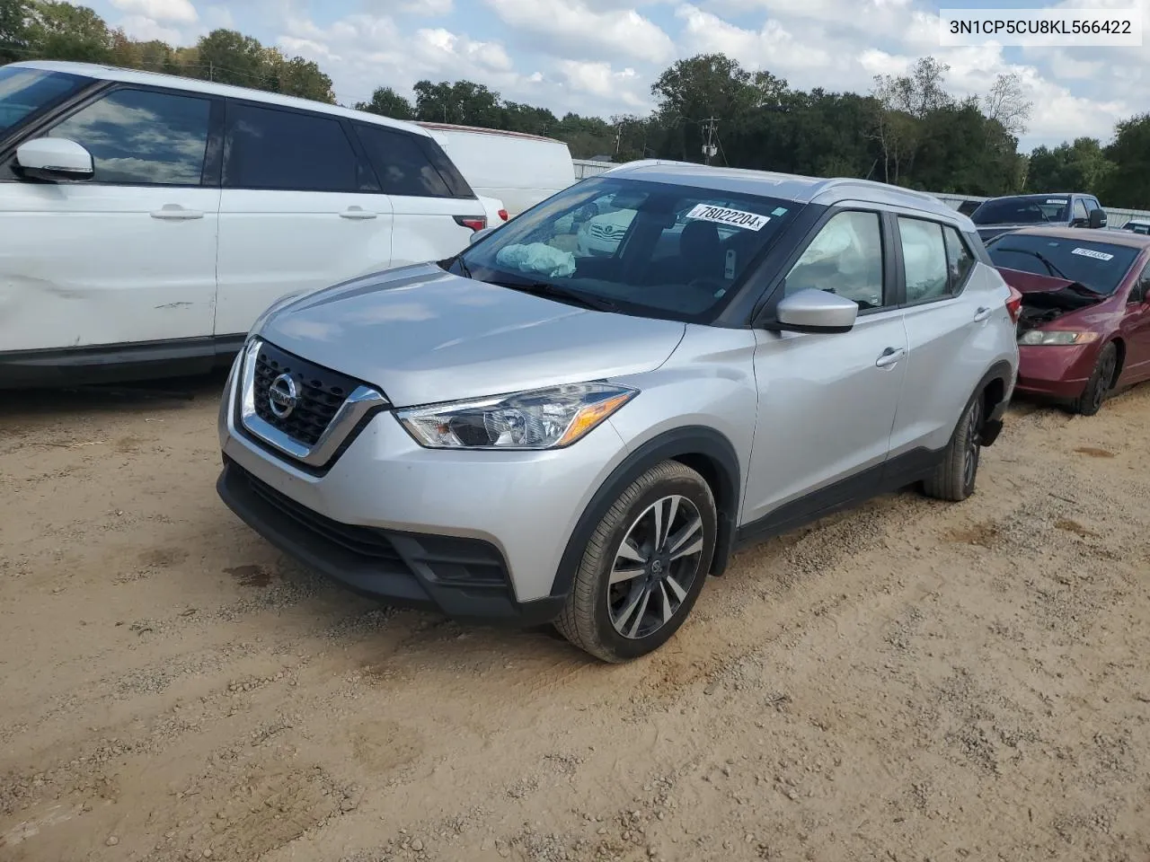 2019 Nissan Kicks S VIN: 3N1CP5CU8KL566422 Lot: 78022204