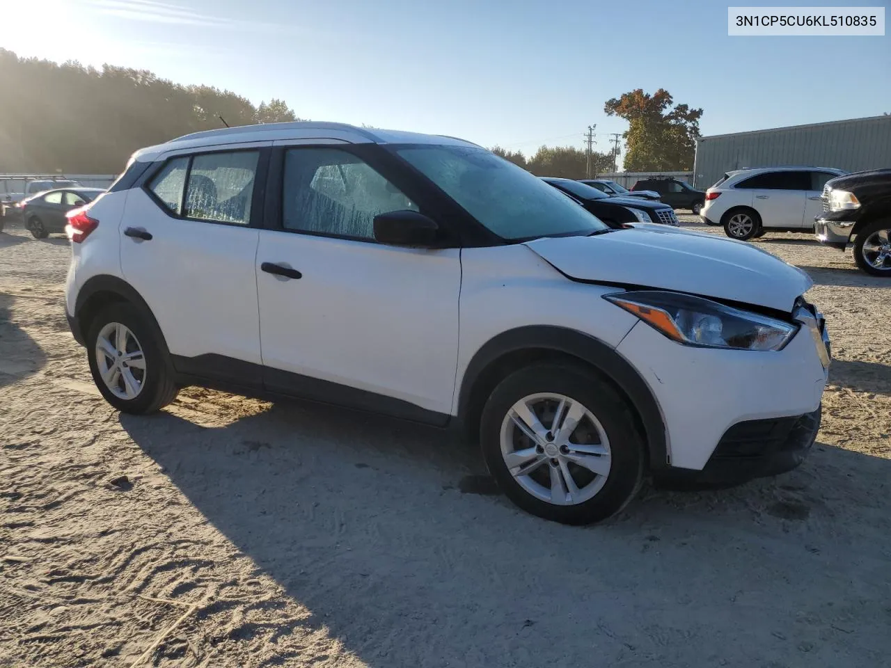 2019 Nissan Kicks S VIN: 3N1CP5CU6KL510835 Lot: 78066874