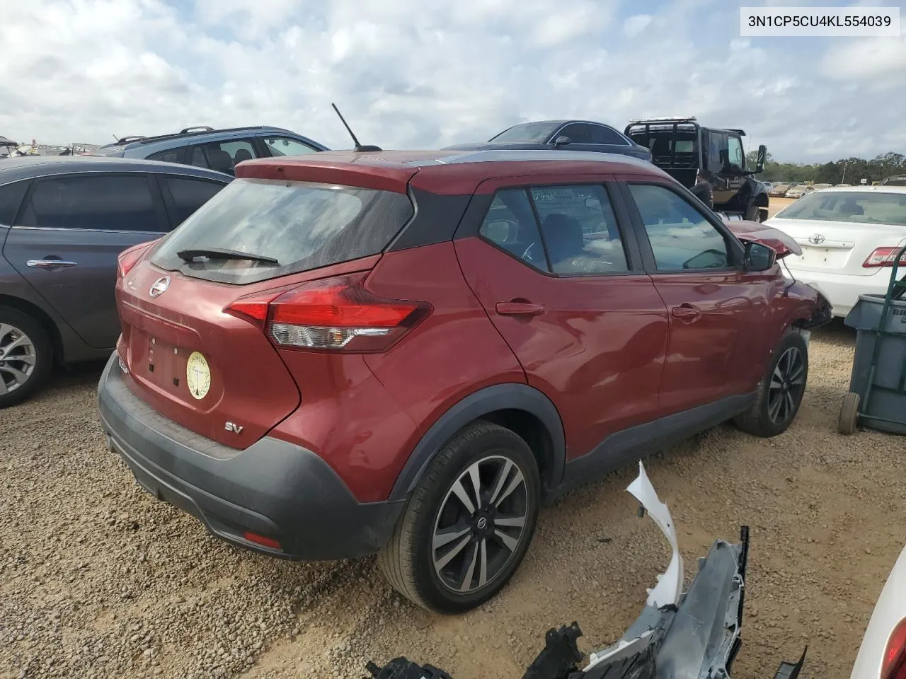 2019 Nissan Kicks S VIN: 3N1CP5CU4KL554039 Lot: 78216614