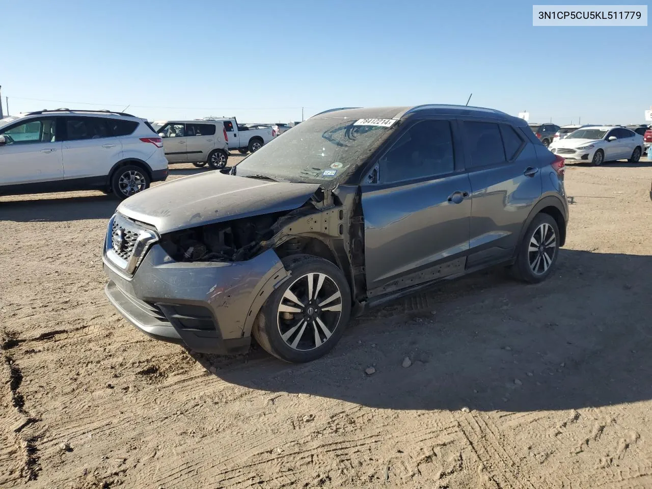 2019 Nissan Kicks S VIN: 3N1CP5CU5KL511779 Lot: 78412214