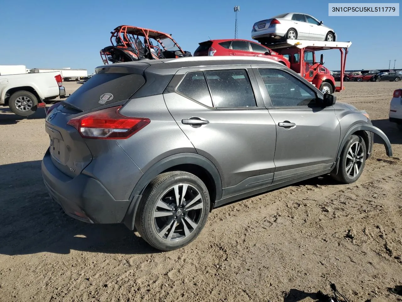 2019 Nissan Kicks S VIN: 3N1CP5CU5KL511779 Lot: 78412214