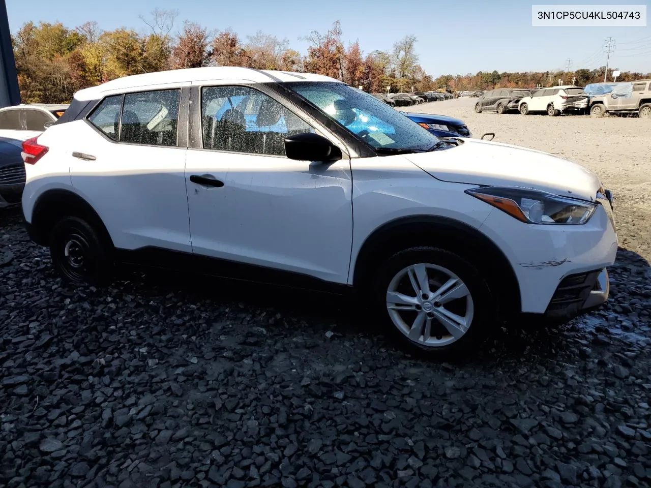 2019 Nissan Kicks S VIN: 3N1CP5CU4KL504743 Lot: 78673314