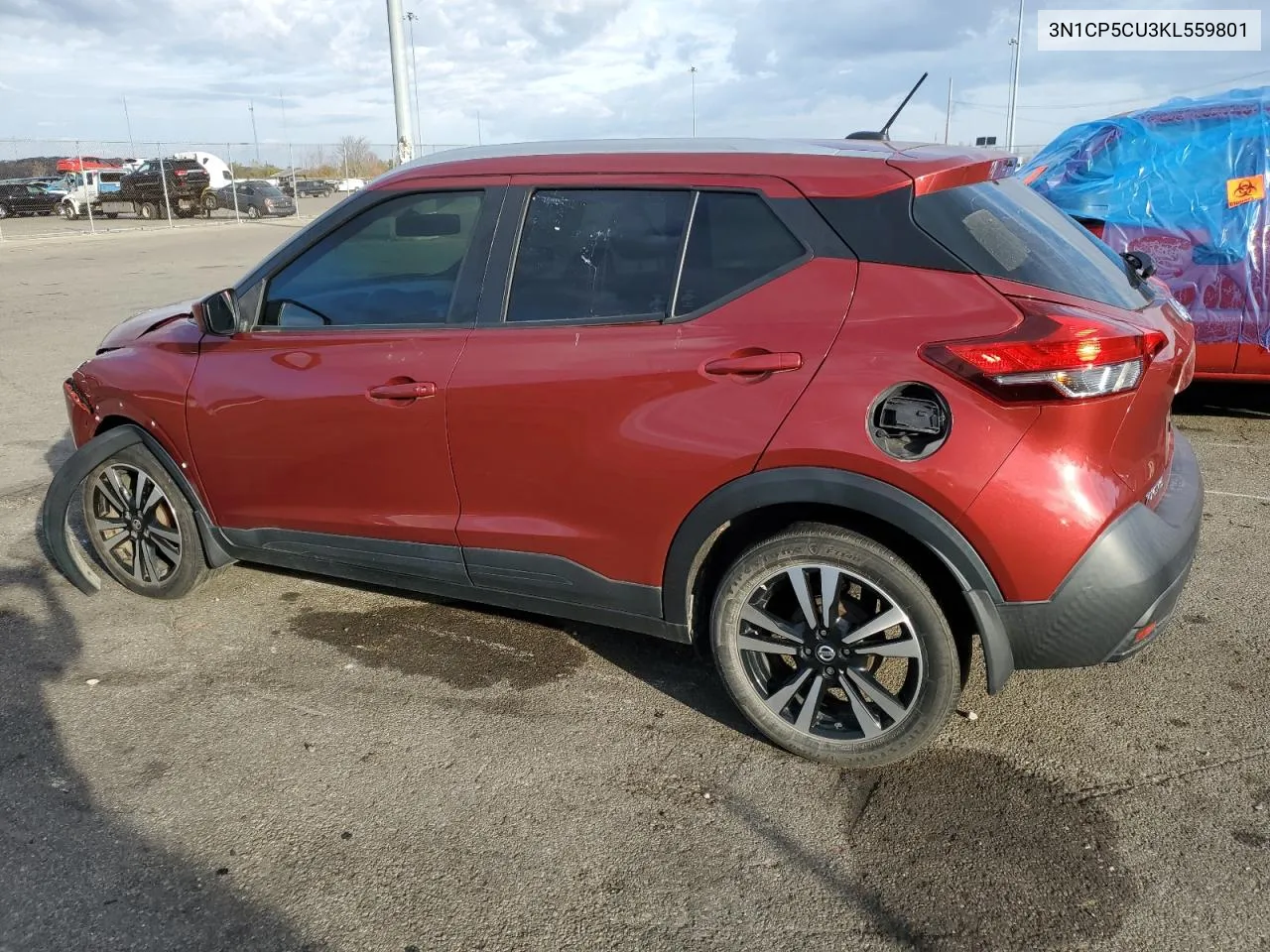 2019 Nissan Kicks S VIN: 3N1CP5CU3KL559801 Lot: 78917894