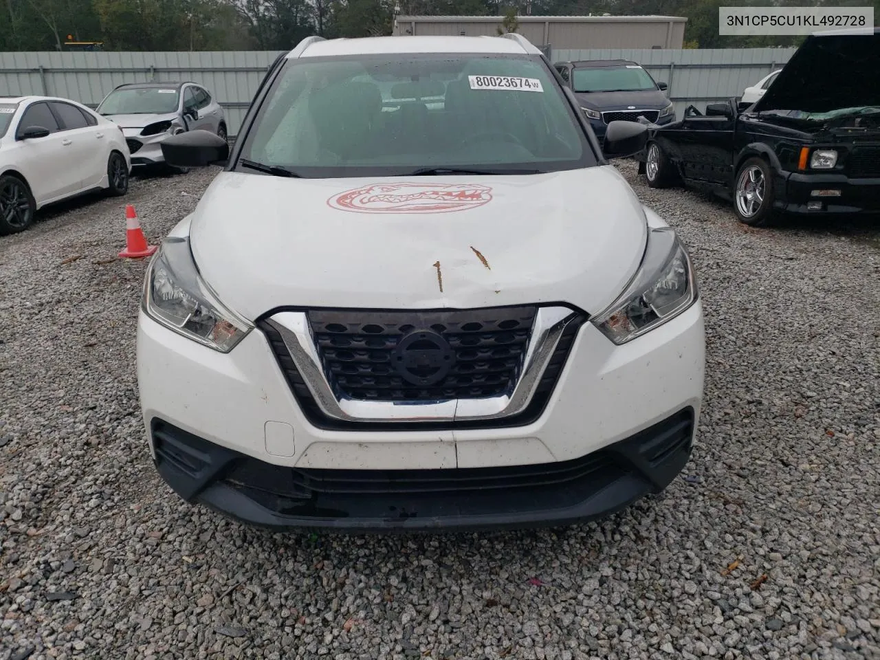 2019 Nissan Kicks S VIN: 3N1CP5CU1KL492728 Lot: 80023674