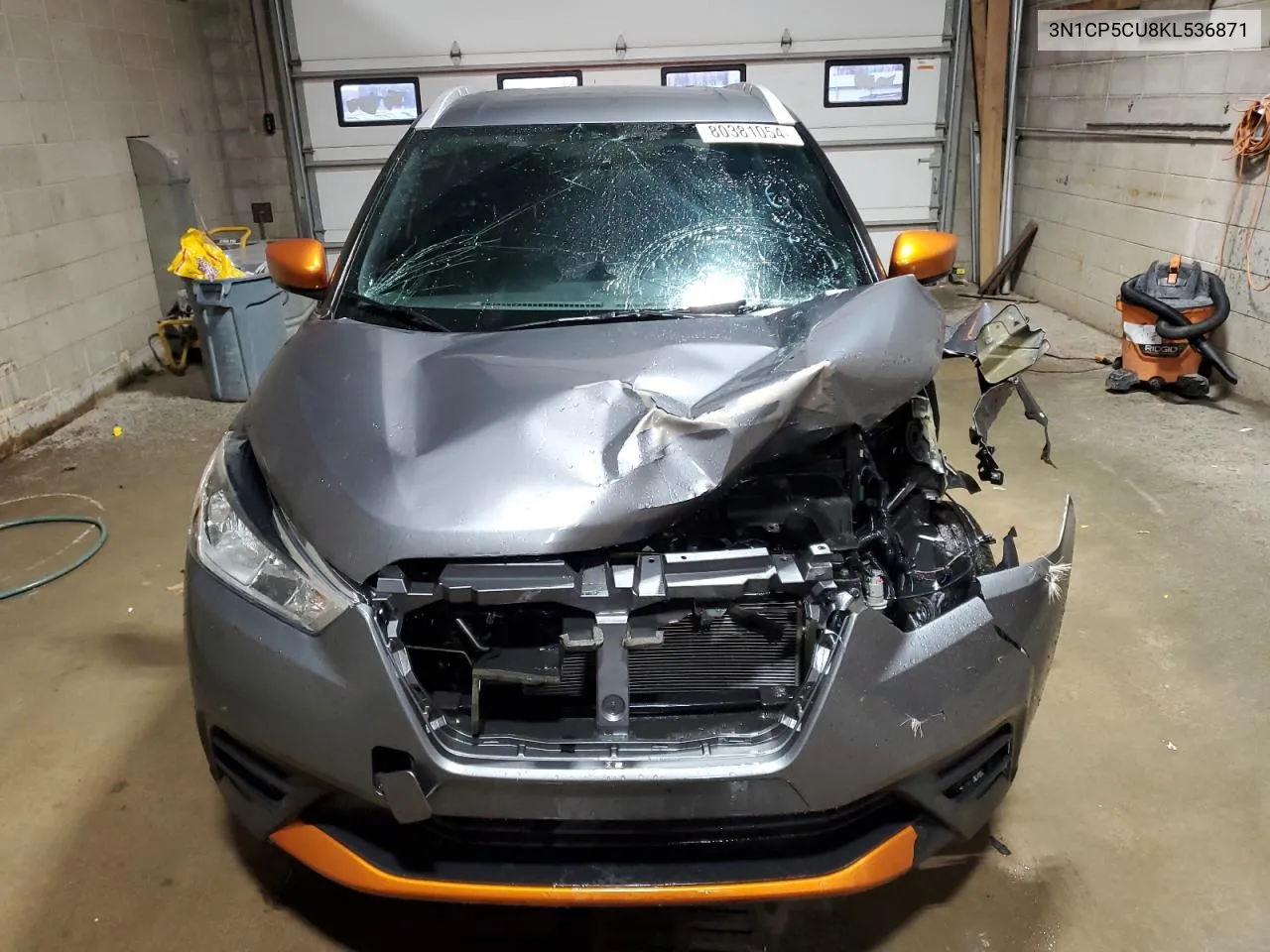 2019 Nissan Kicks S VIN: 3N1CP5CU8KL536871 Lot: 80381054