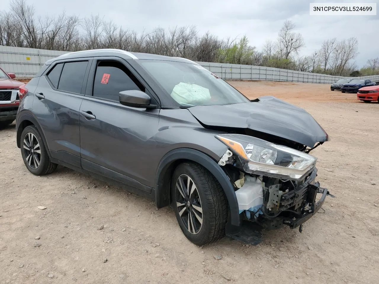 2020 Nissan Kicks Sv VIN: 3N1CP5CV3LL524699 Lot: 43279374