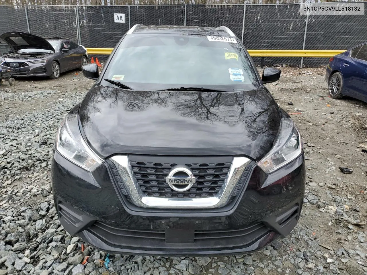 2020 Nissan Kicks Sv VIN: 3N1CP5CV9LL518132 Lot: 49038074