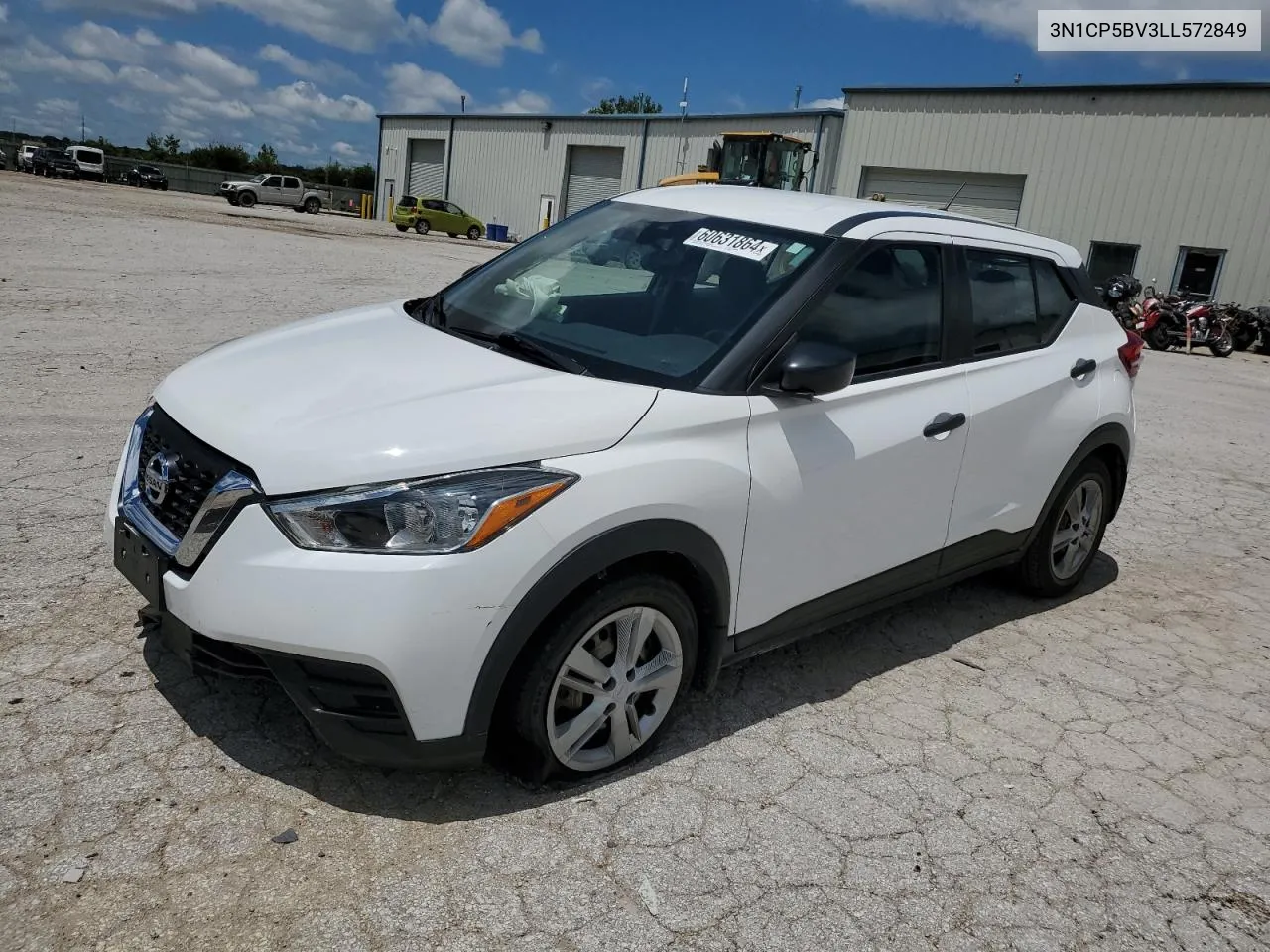 2020 Nissan Kicks S VIN: 3N1CP5BV3LL572849 Lot: 60631864