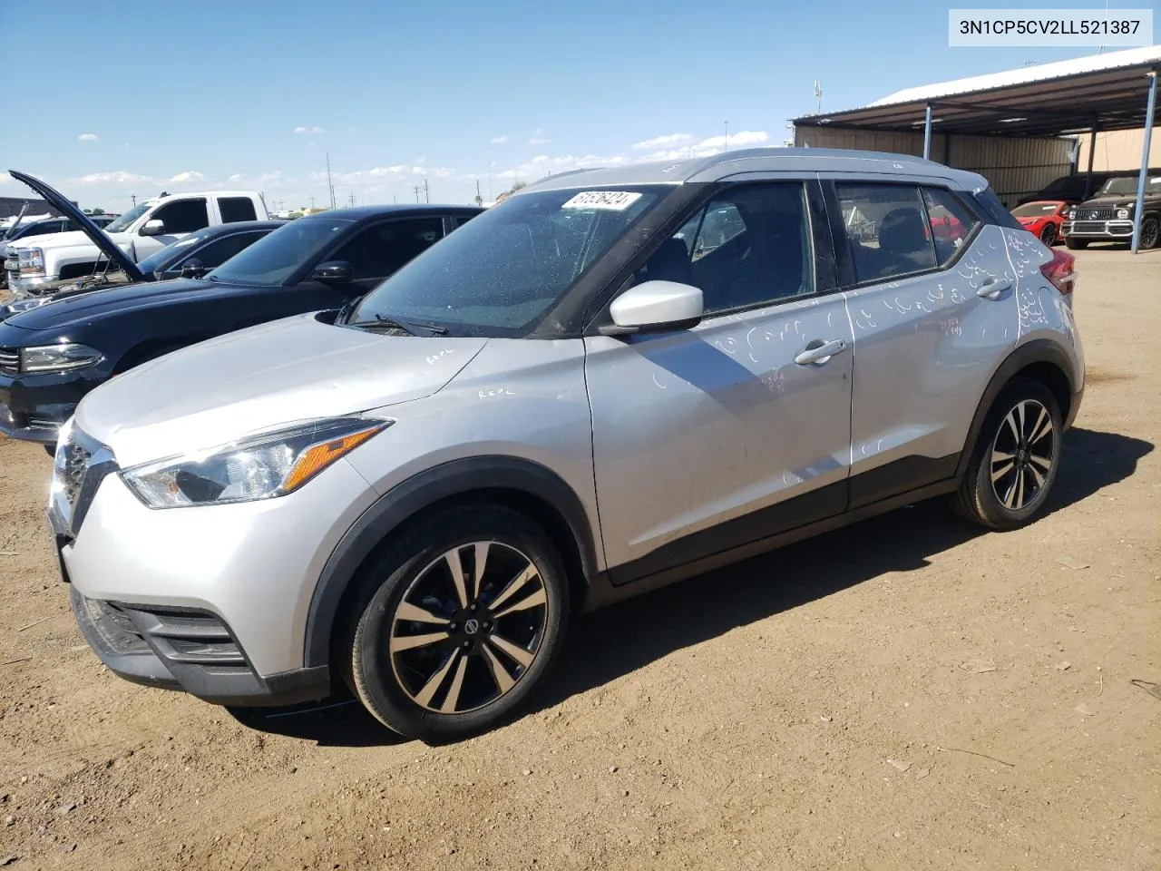 2020 Nissan Kicks Sv VIN: 3N1CP5CV2LL521387 Lot: 61526424