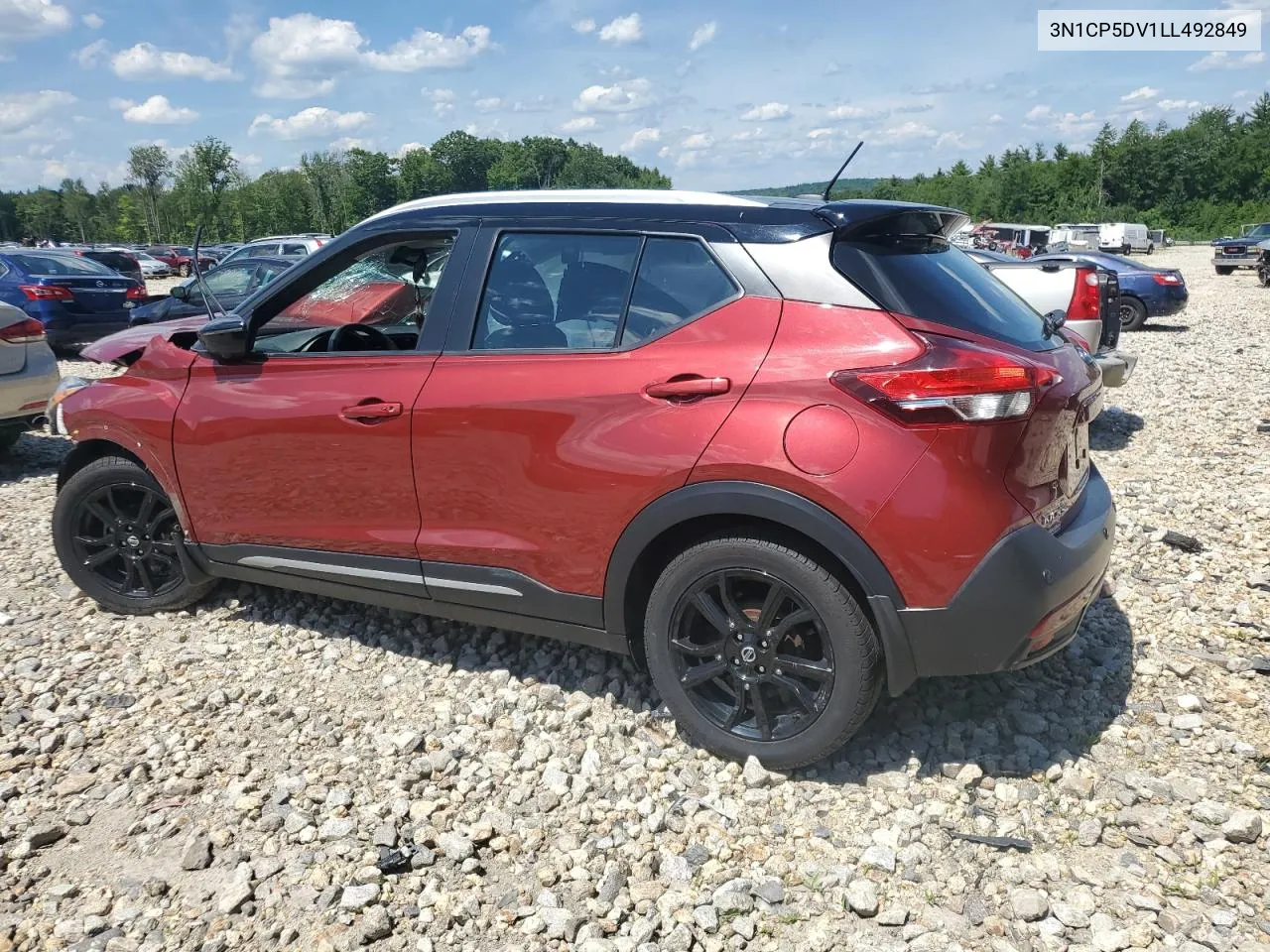 2020 Nissan Kicks Sr VIN: 3N1CP5DV1LL492849 Lot: 62019604