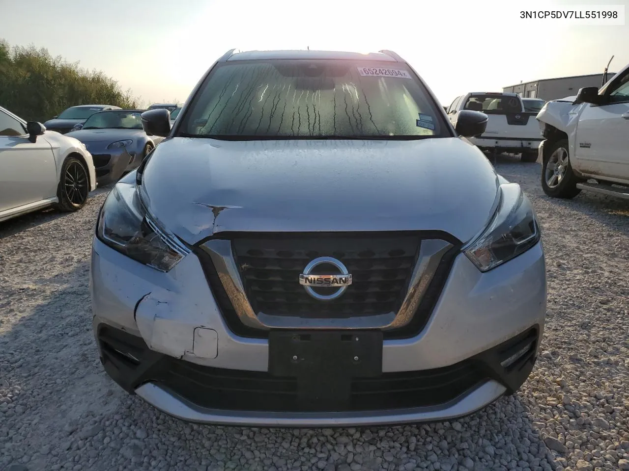 2020 Nissan Kicks Sr VIN: 3N1CP5DV7LL551998 Lot: 65242694