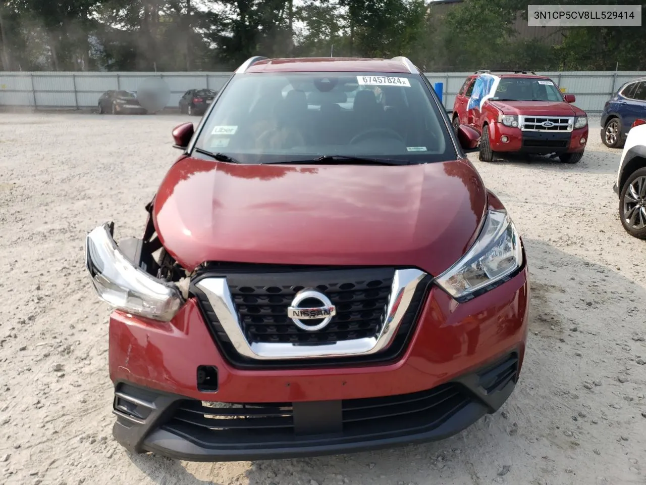 2020 Nissan Kicks Sv VIN: 3N1CP5CV8LL529414 Lot: 67457824