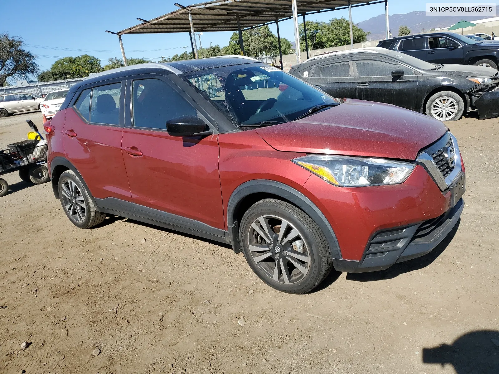 2020 Nissan Kicks Sv VIN: 3N1CP5CV0LL562715 Lot: 67704844