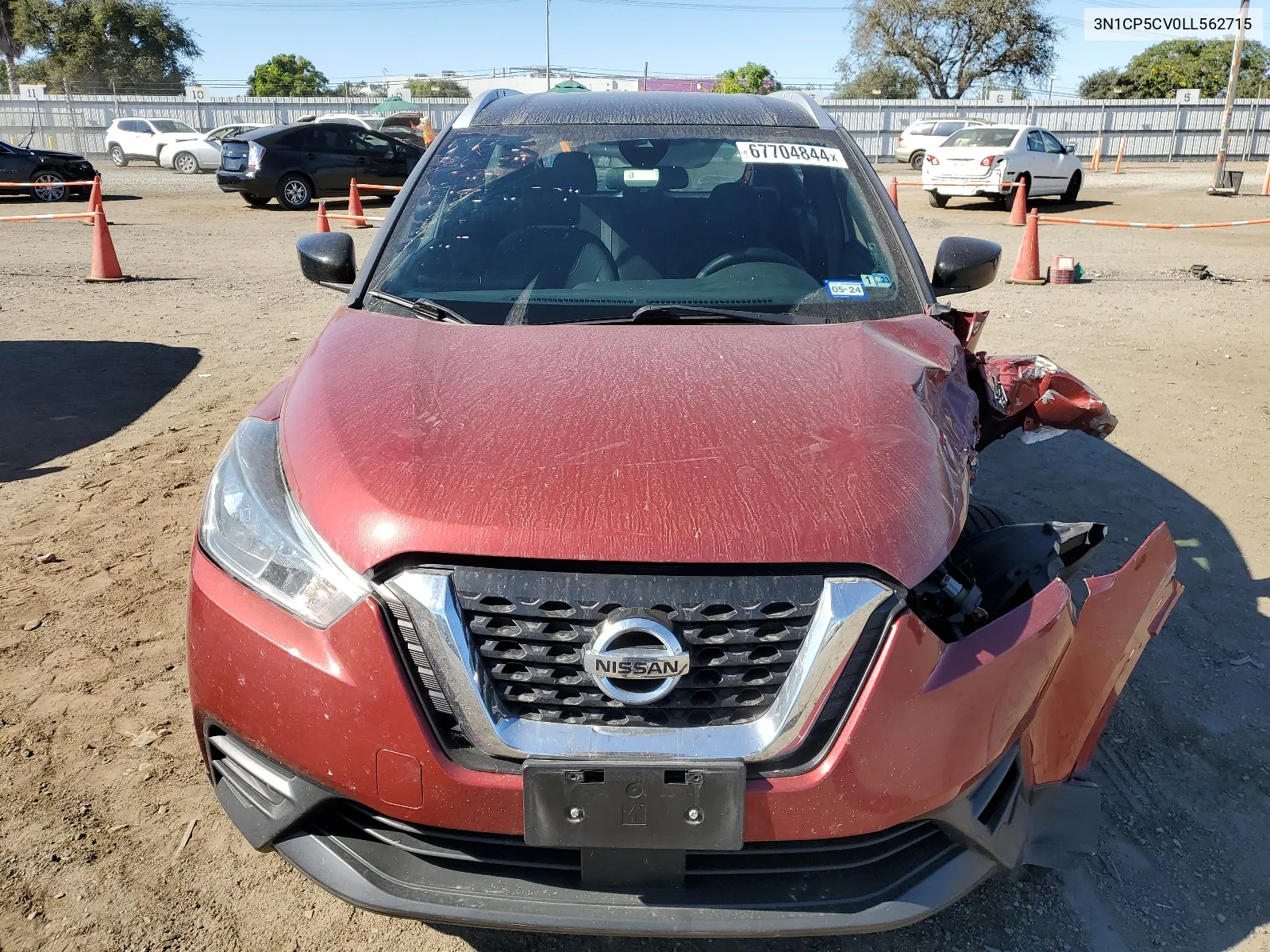 2020 Nissan Kicks Sv VIN: 3N1CP5CV0LL562715 Lot: 67704844