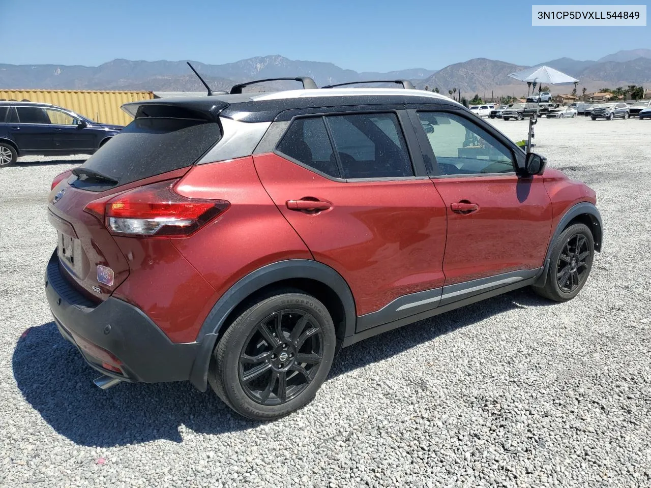 2020 Nissan Kicks Sr VIN: 3N1CP5DVXLL544849 Lot: 69048364