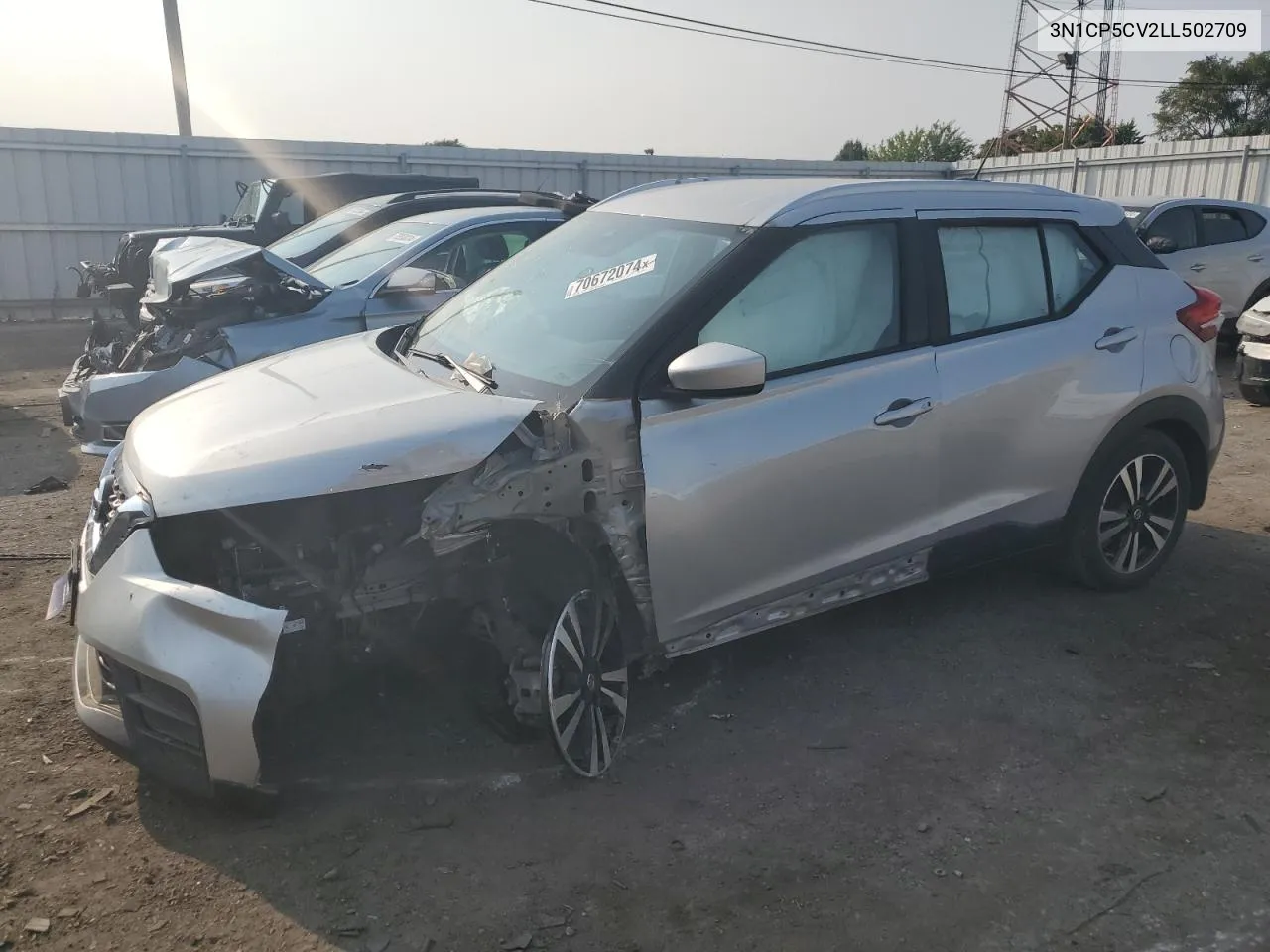 2020 Nissan Kicks Sv VIN: 3N1CP5CV2LL502709 Lot: 70672074