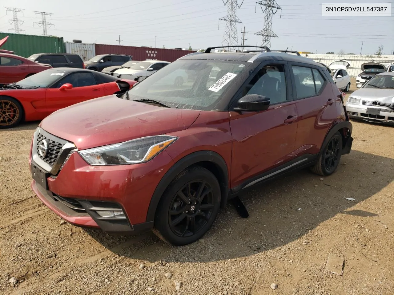 3N1CP5DV2LL547387 2020 Nissan Kicks Sr