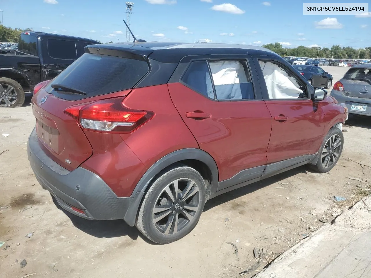 2020 Nissan Kicks Sv VIN: 3N1CP5CV6LL524194 Lot: 72031984