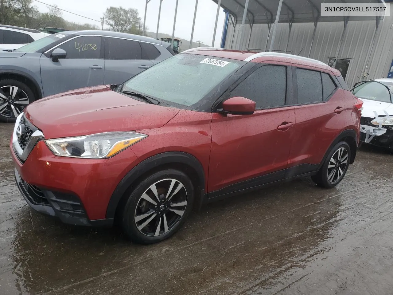 2020 Nissan Kicks Sv VIN: 3N1CP5CV3LL517557 Lot: 72697264