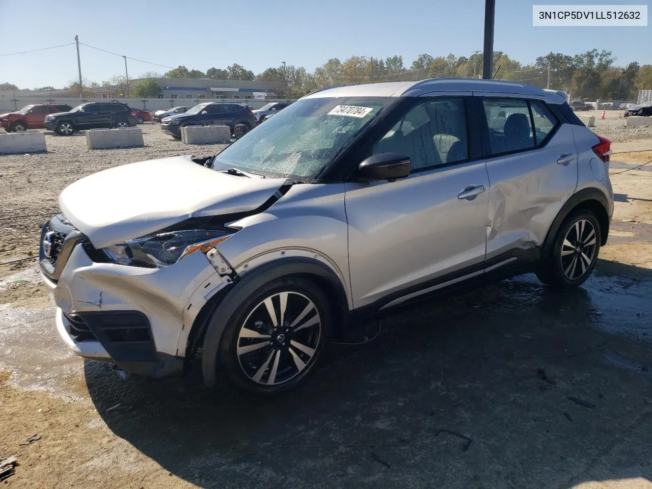 2020 Nissan Kicks Sr VIN: 3N1CP5DV1LL512632 Lot: 73470784