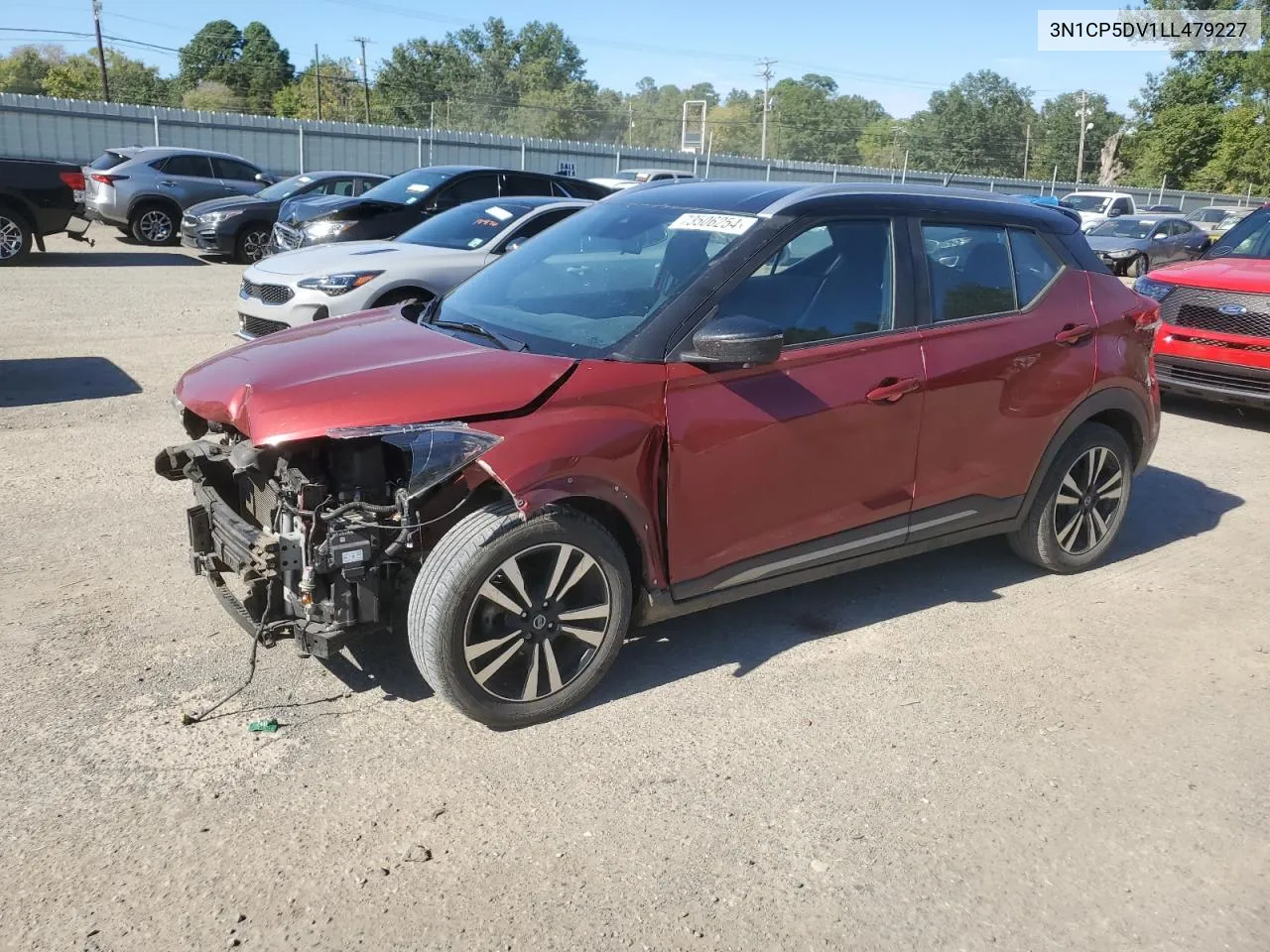 2020 Nissan Kicks Sr VIN: 3N1CP5DV1LL479227 Lot: 73506254