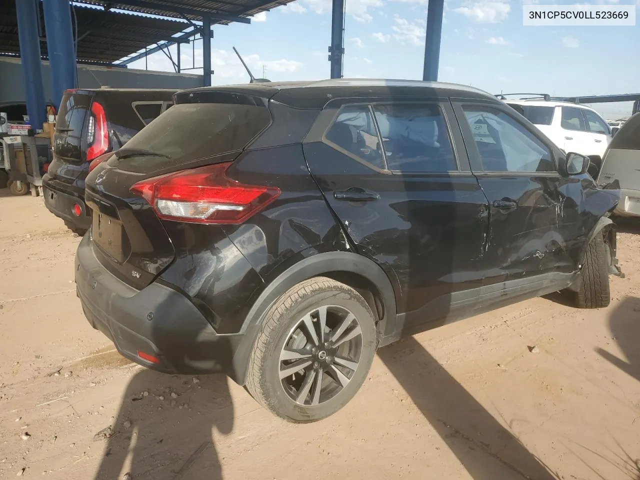 2020 Nissan Kicks Sv VIN: 3N1CP5CV0LL523669 Lot: 73709524