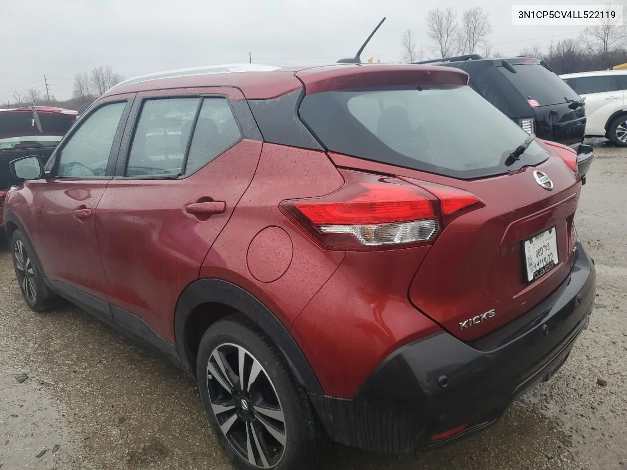 2020 Nissan Kicks Sv VIN: 3N1CP5CV4LL522119 Lot: 74103314