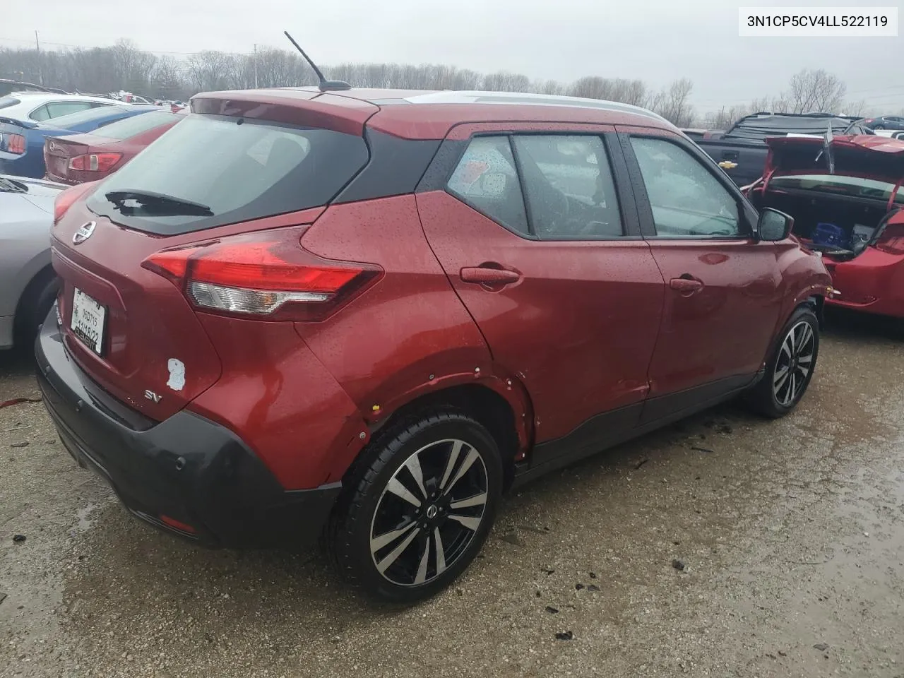 2020 Nissan Kicks Sv VIN: 3N1CP5CV4LL522119 Lot: 74103314