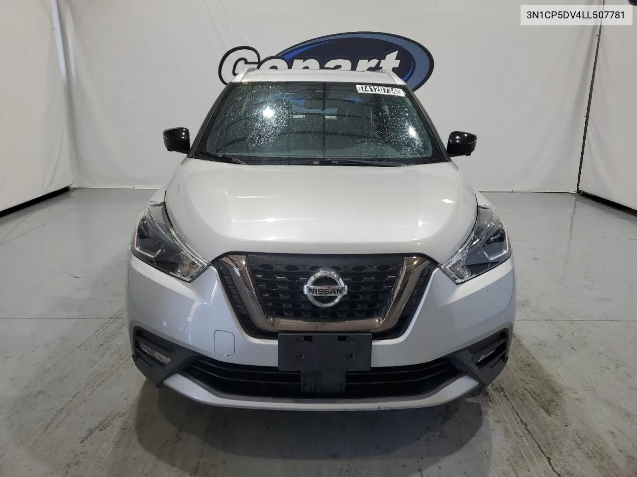 2020 Nissan Kicks Sr VIN: 3N1CP5DV4LL507781 Lot: 74120734