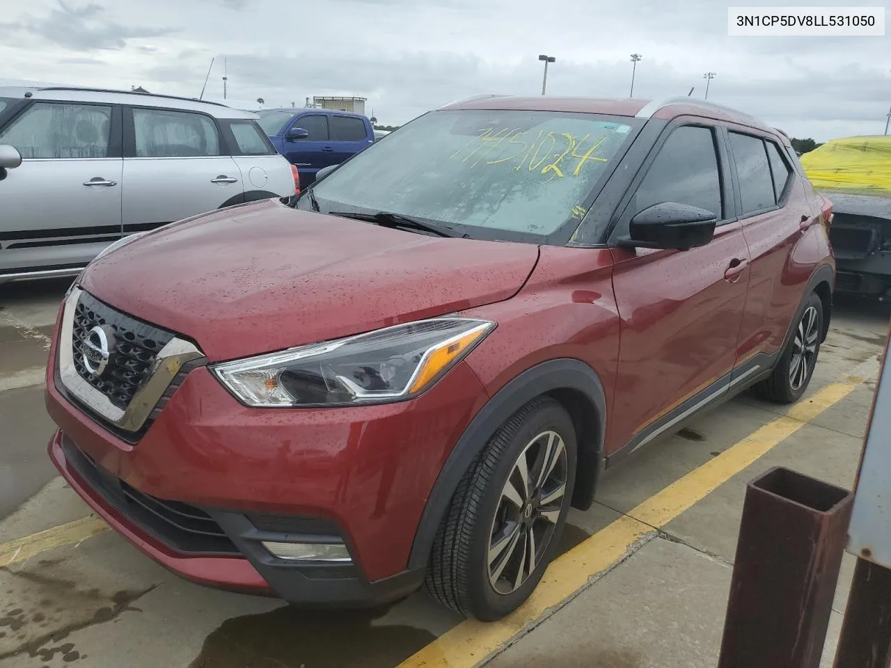 2020 Nissan Kicks Sr VIN: 3N1CP5DV8LL531050 Lot: 74151024