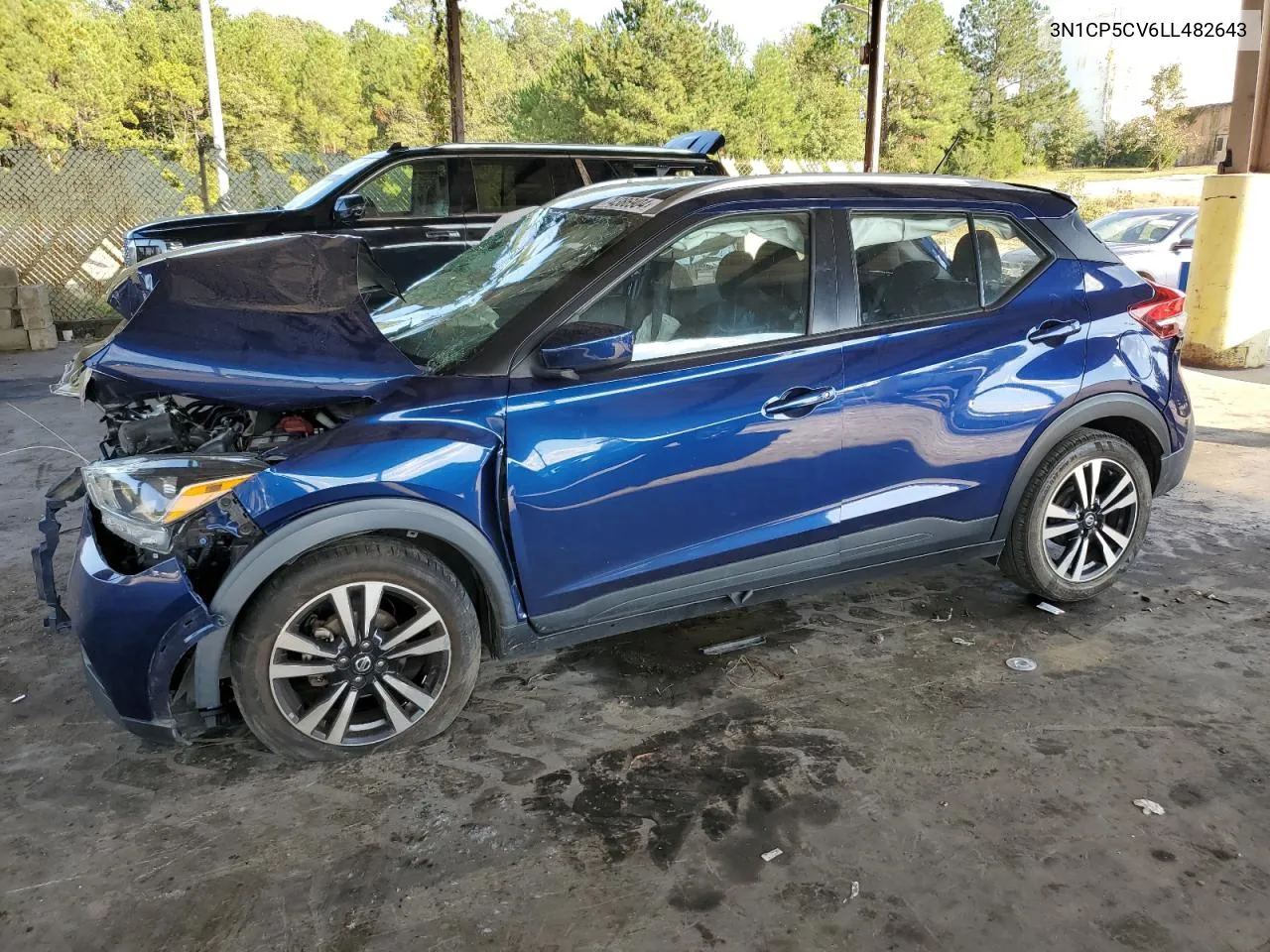 2020 Nissan Kicks Sv VIN: 3N1CP5CV6LL482643 Lot: 74386904