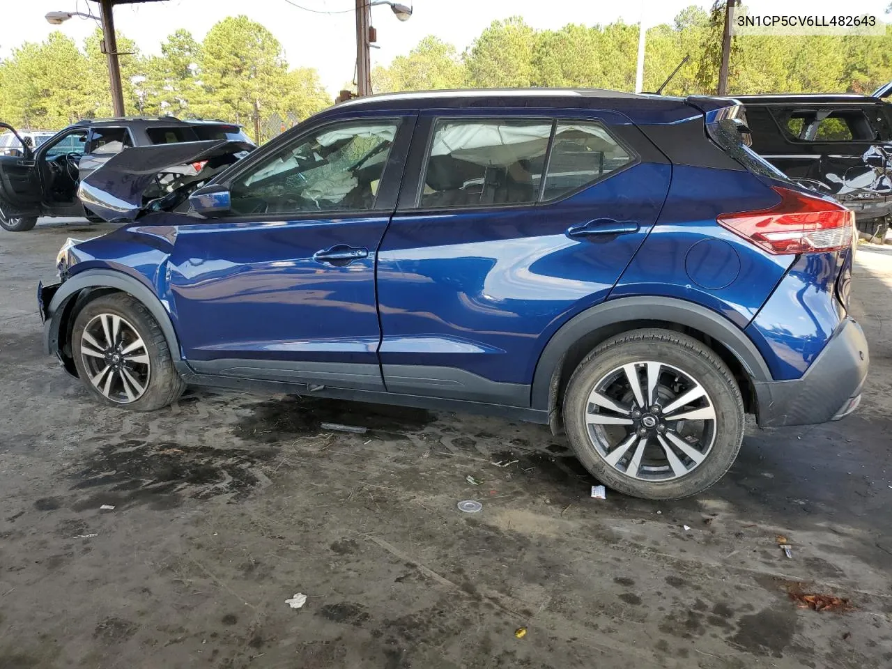 2020 Nissan Kicks Sv VIN: 3N1CP5CV6LL482643 Lot: 74386904