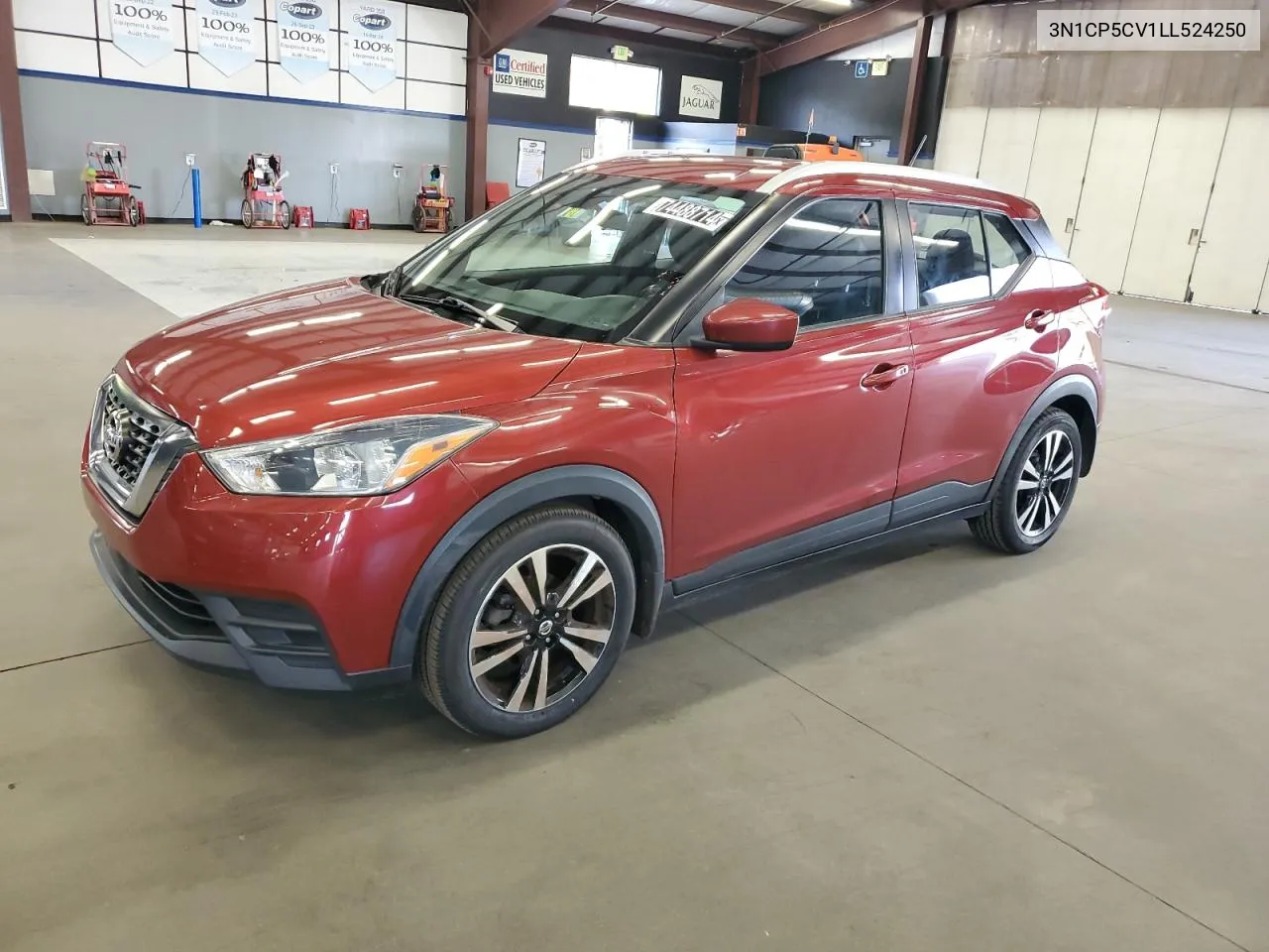 2020 Nissan Kicks Sv VIN: 3N1CP5CV1LL524250 Lot: 74488714