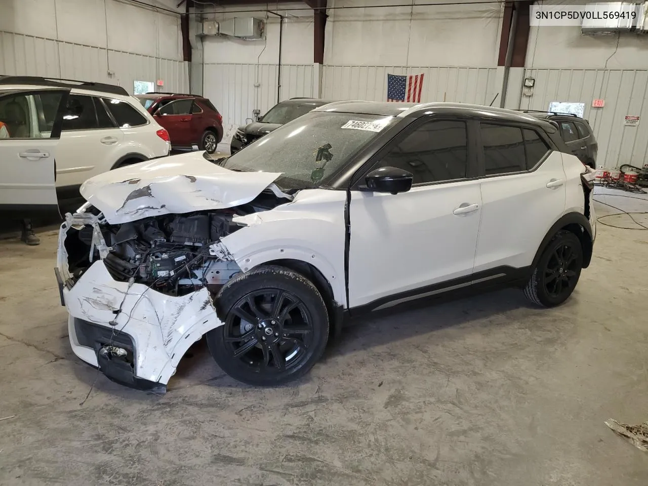 2020 Nissan Kicks Sr VIN: 3N1CP5DV0LL569419 Lot: 74602724